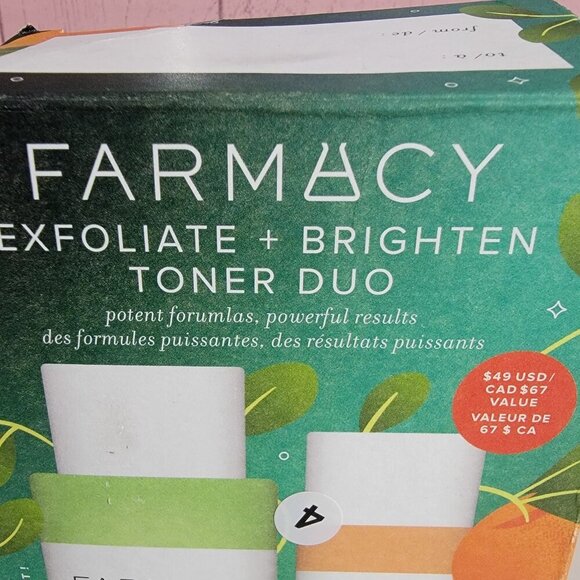 Farmacy Exfoliate and Brighten Duo Deep Sweep Brighterner Full Size Retail $49 - Picture 11 of 16